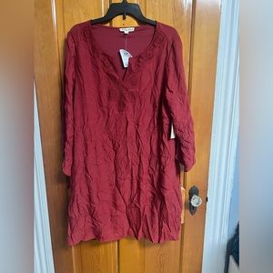 Woman’s long sleeve dress size 2x NWT